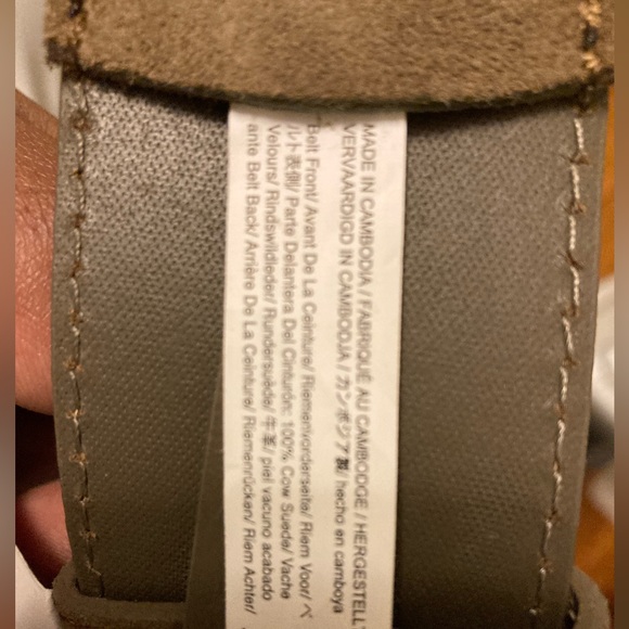Brand New J Crew women’s green suede belt - Picture 5 of 9
